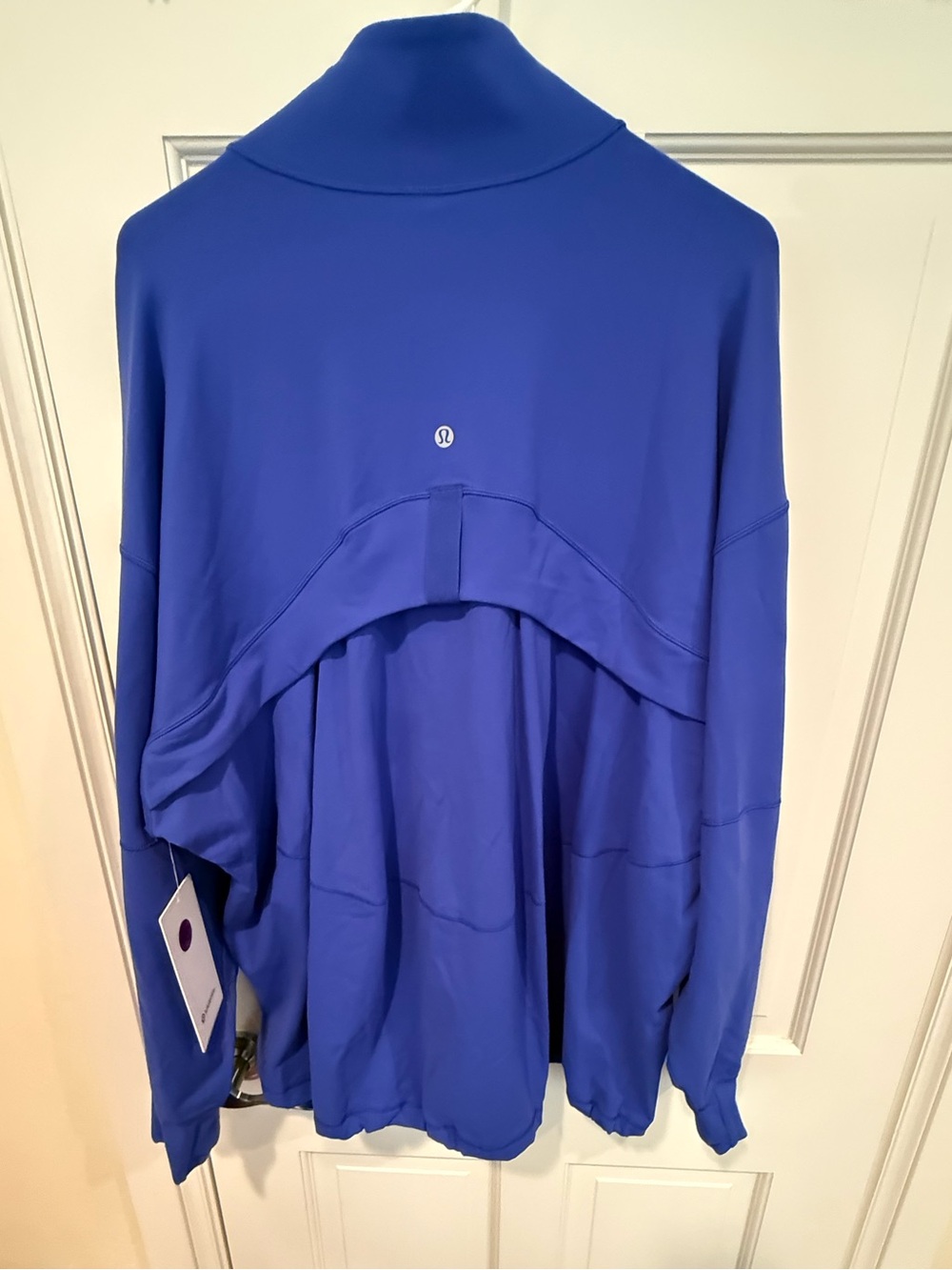 NWT Lululemon Oversized Full-Zip Luon Oversized Jacket Size 12 Beach Ball Blue - Picture 4 of 4